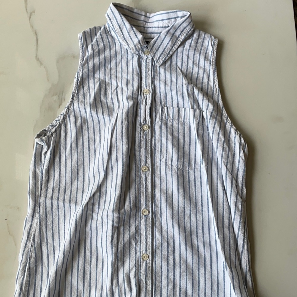 Abercrombie Button Down Sleeveless Shirtdress